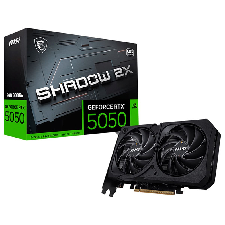 Відеокарта MSI GeForce RTX 5050 SHADOW 2X OC 8GB GDDR6