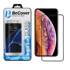 Защитное стекло BeCover для Apple iPhone XS Max Black (702623)