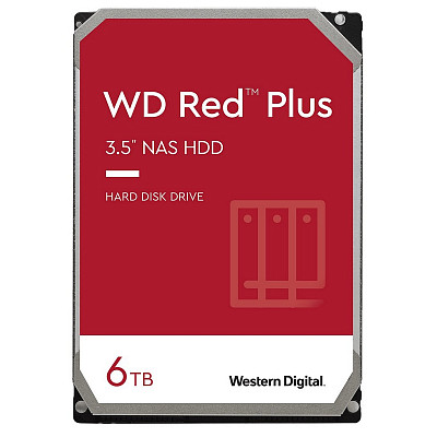Жесткий диск WD 6.0TB HDD SATA Red Plus (WD60EFPX)
