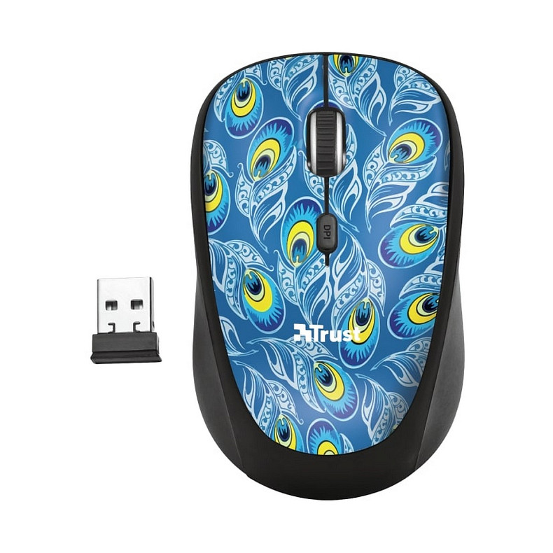 Мишка Trust YVI WIRELESS MOUSE PEACOCK