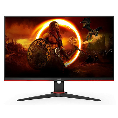 Монiтор AOC 23.8" 24G2SAE/BK VA 165Hz 1ms HDMI DP MM червоний / чорний