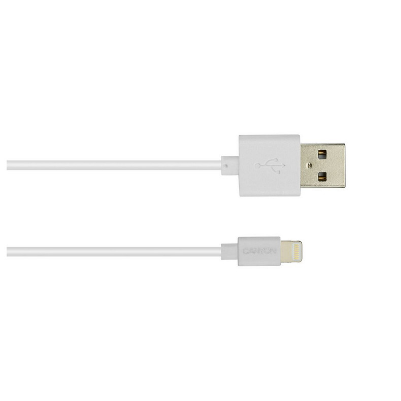 Кабель Canyon USB - Lightning 1м, White (CNS-MFICAB01W)