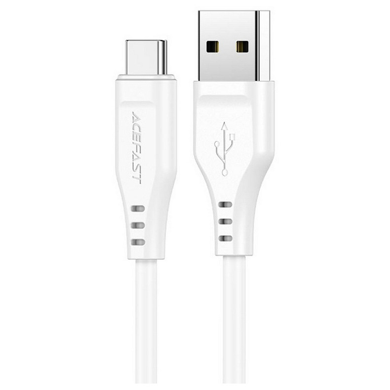 Кабель USB 2.0 USB-A to USB-C, 1,2 м, 3.0A, TPE C3-04 White Acefast