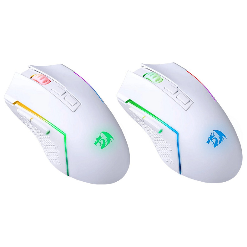 Мышь Redragon (71864) Trident BT/RGB/,8000dpi, белая