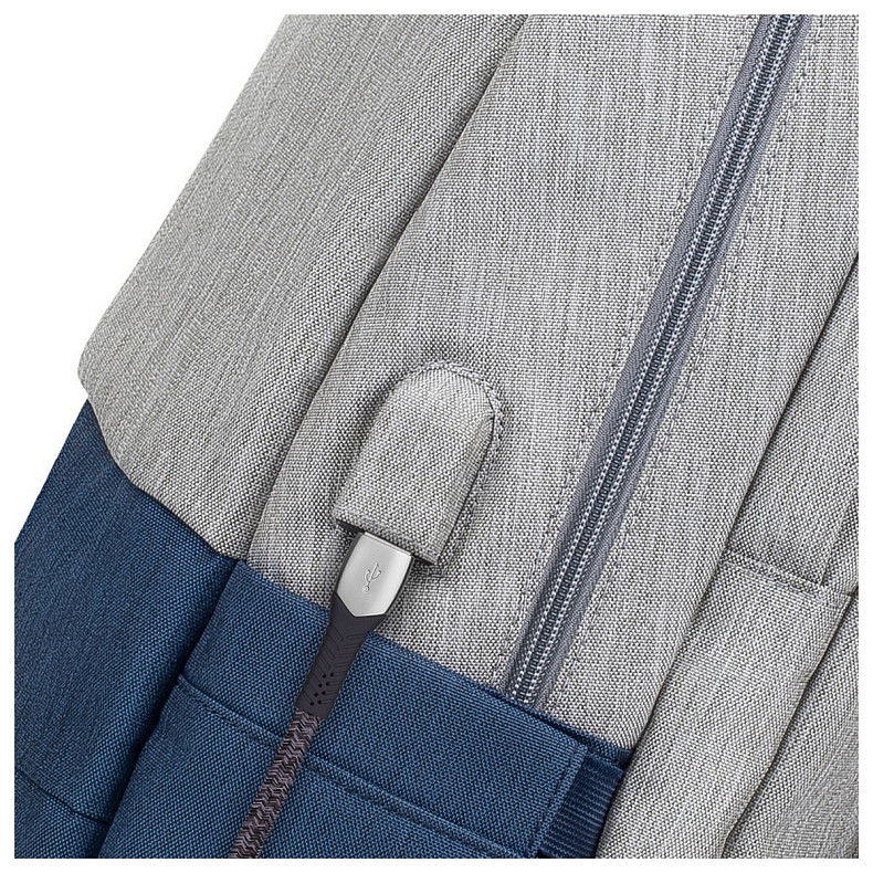 Рюкзак Rivacase 7567 17.3" Grey/Dark Blue