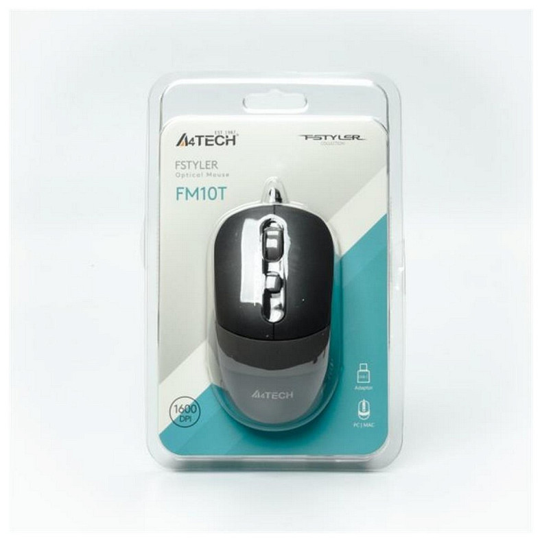 Мышь A4Tech Fstyler FM10T Grey