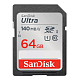 Карта памяти SanDisk SD 64GB C10 UHS-I R140MB/s Ultra