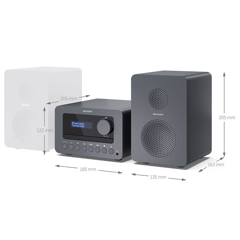 Музичний центр Sharp XL-B514(GY) Grey