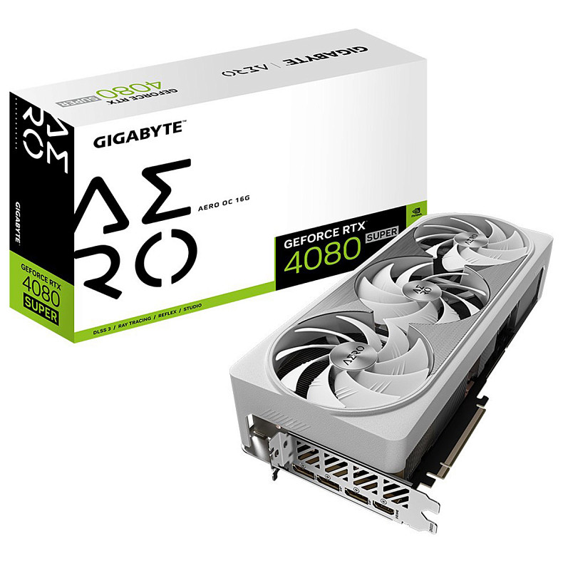 Відеокарта GF RTX 4080 Super 16GB GDDR6X Aero OC Gigabyte (GV-N408SAERO OC-16GD)