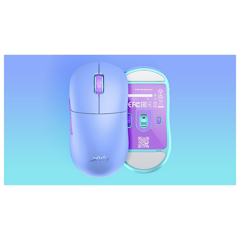 Мышка Xtrfy M8 WIRELESS Frosty Purple