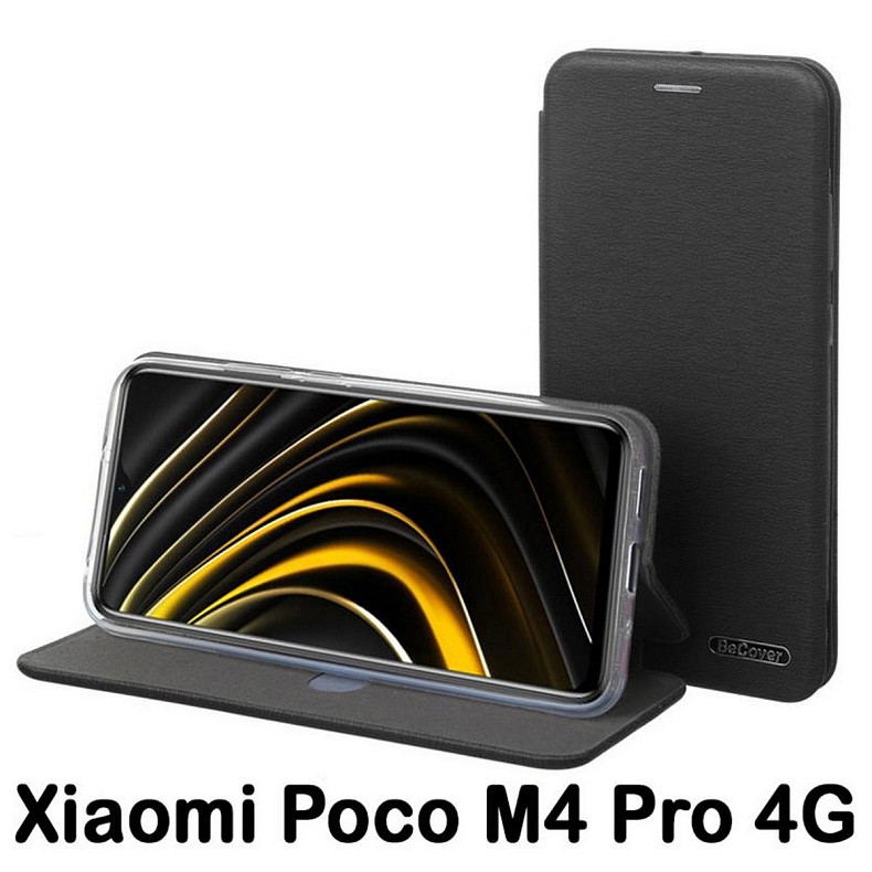 Чeхол-книжка BeCover Exclusive для Xiaomi Poco M4 Pro 4G Black (707923)