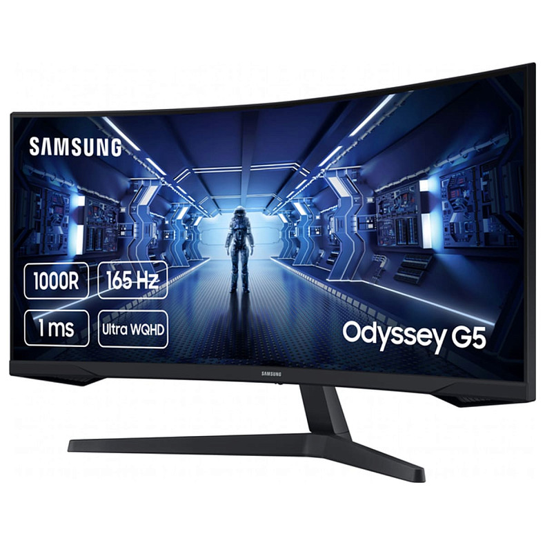 Монітор Samsung 34" Odyssey G5 (LC34G55TWWIXCI) VA Black Curved
