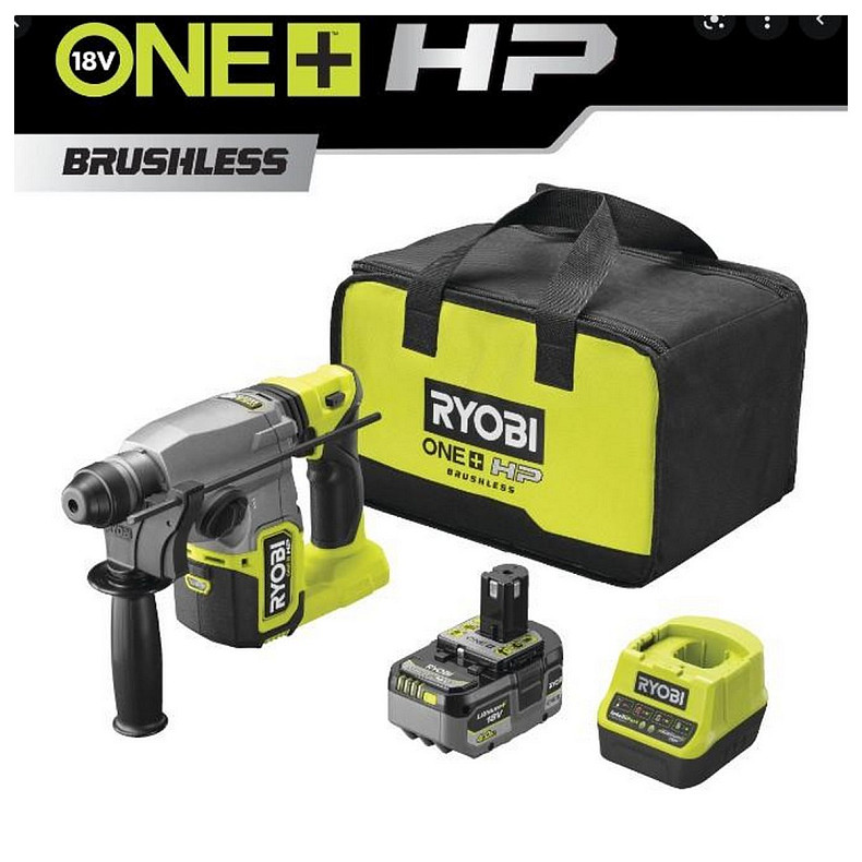 Перфоратор аккумуляторный Ryobi RSDS18X-1C40S SDS-plus ONE+ 18В