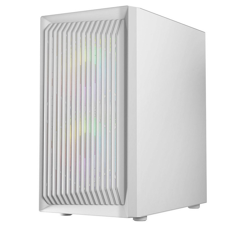 Корпус LogicConcept ATOS MESH+GLASS ARGB fans 3x120mm WHITE без БП mATX