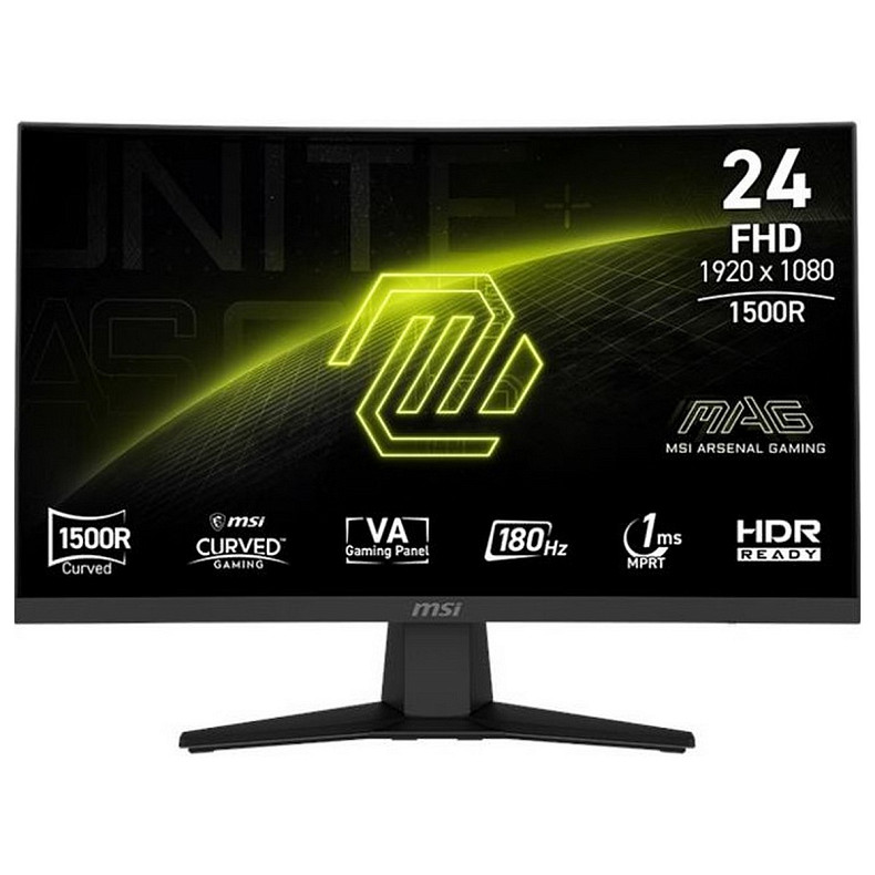 Монітор 23.6" MSI MAG 244C VA Black Curved 180Hz