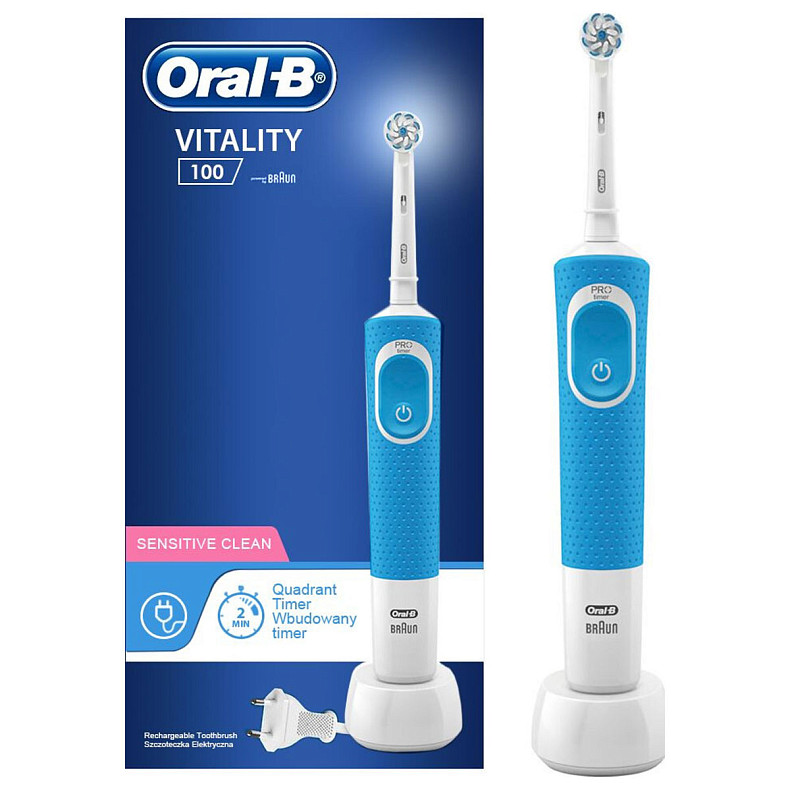 Зубная щетка Braun Oral-B Vitality D100.413.1 PRO Sensitive Clean Blue