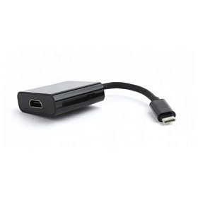 Адаптер Cablexpert (A-CM-HDMIF-01) USB3.1 Type C - HDMI, 0.15 м, чорний