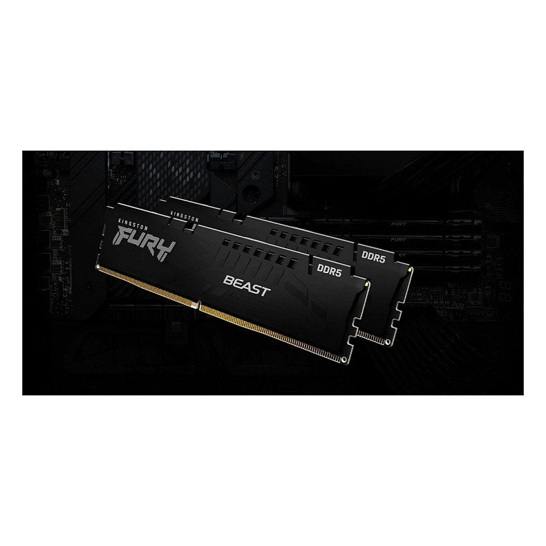 ОЗП Kingston Fury Beast DDR5 2x32GB 6000MHz Black (KF560C30BBEK2-64)