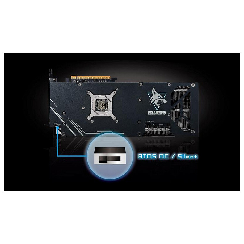 Видеокарта AMD Radeon RX 7800 XT 16GB GDDR6 Hellhound PowerColor (RX 7800 XT 16G-L/OC)