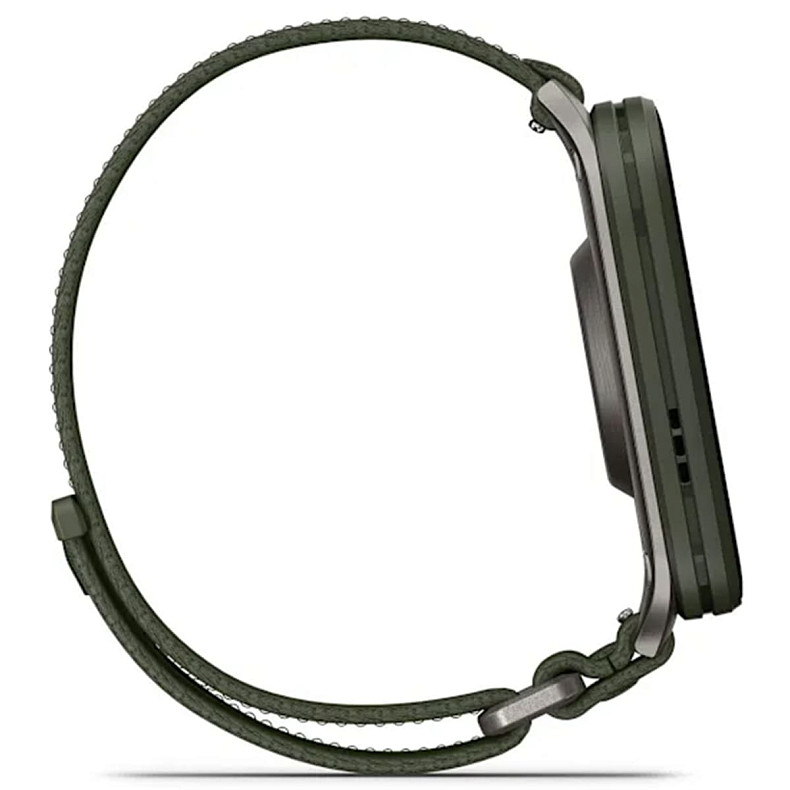 Смарт-годинник Garmin Venu X1 Moss with Titanium Caseback and Moss ComfortFit Nylon Band (010-02980-01)