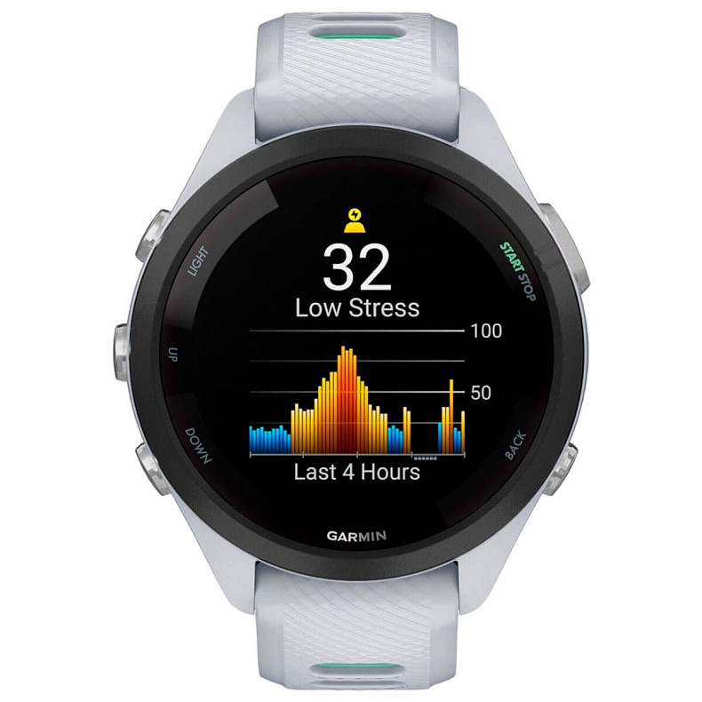 Спортивний годинник GARMIN Forerunner 265S Black Bezel with Whitestone Case and Whitestone/Neo Tropic Silicone Band