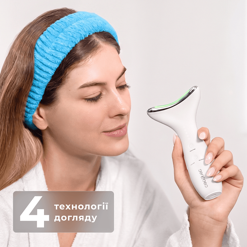Мікрострумовий масажер для обличчя з LED-терапією CECOTEC FaceCare Face&Neck Pro (A01_EU01_116294)