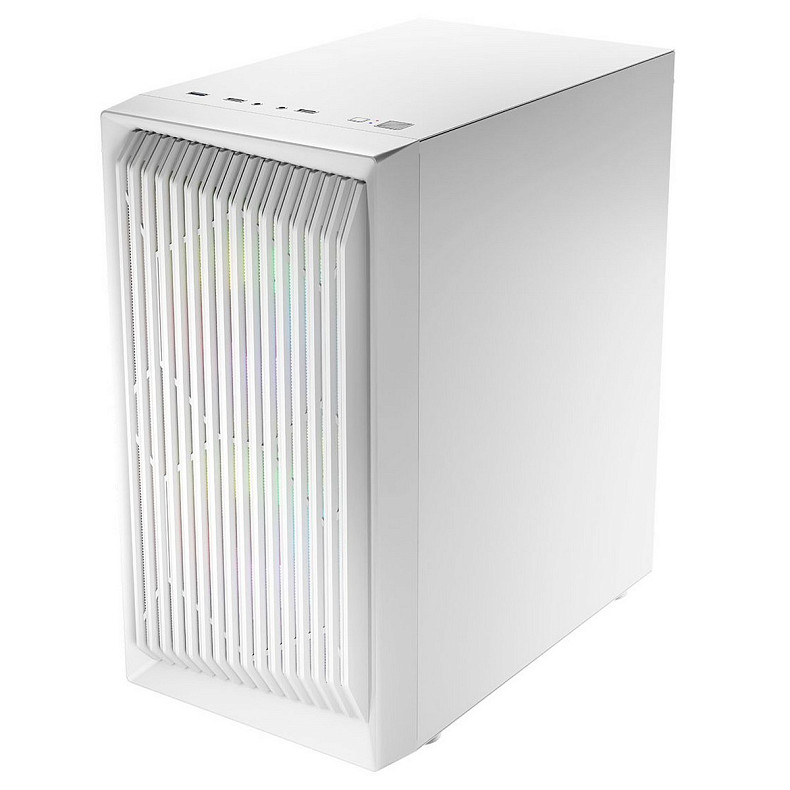 Корпус LogicConcept ATOS MESH+GLASS ARGB fans 3x120mm WHITE без БП mATX