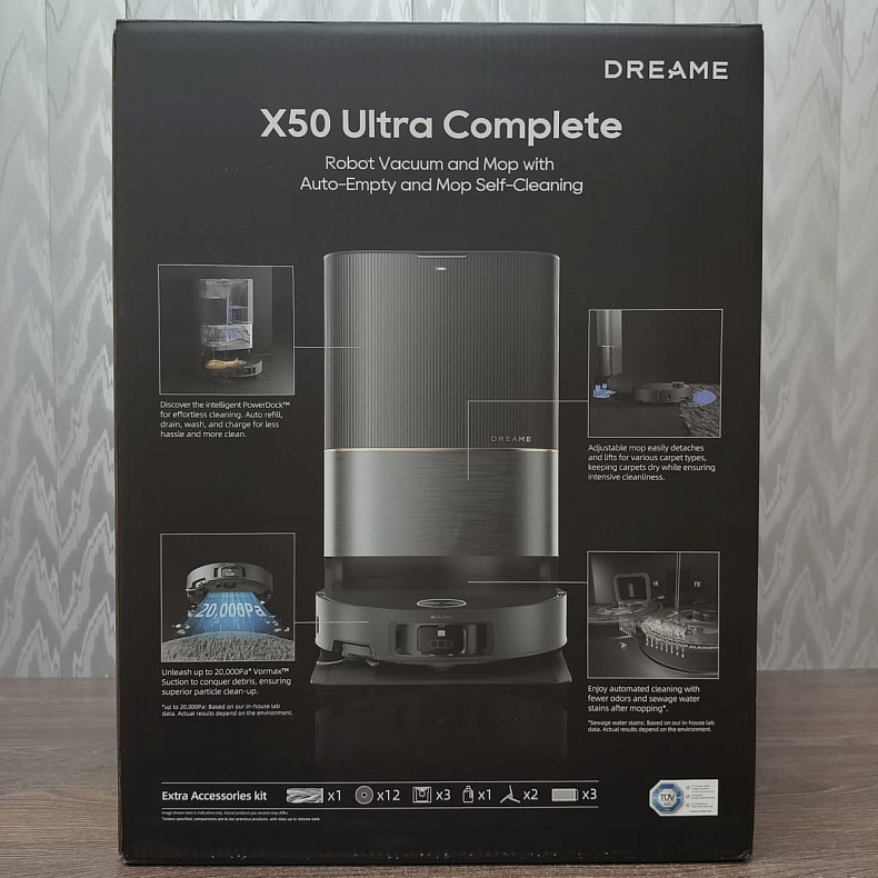 Робот-пилосос миючий Dreame X50 Ultra Complete Black - Уцінка