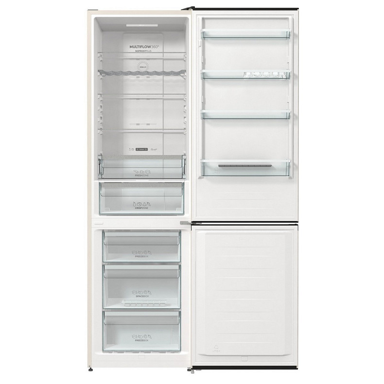 Холодильник з нижн. мороз. камерою Gorenje NRK6202AC4, 200х60х60см, 2 двері, 235( 96)л, А+, NoFrost+