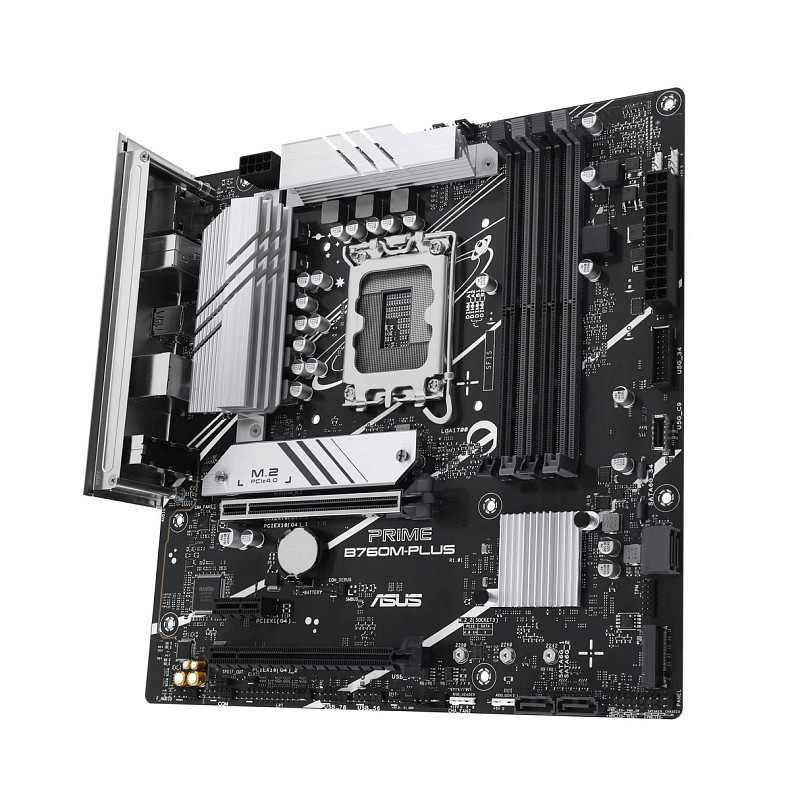 Материнcька плата ASUS PRIME B760M-PLUS s1700 B760 4xDDR5 M.2 HDMI DP mATX