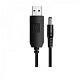 Кабель питания SK USB-DC5.5mmx2.1 9V 1m Black (40002274412096.5x2.1)