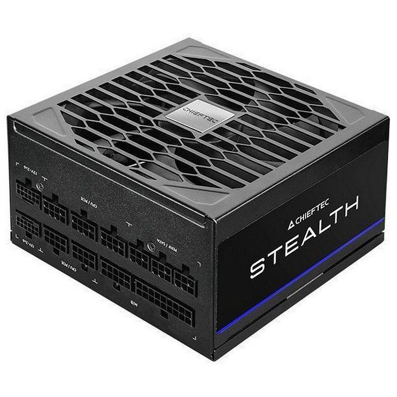 Блок питания CHIEFTEC Stealth (1000W), >92%, 80+ Platinum, 135мм FDB, 1xMB 24pin(20+4), 2xCPU 8pin(