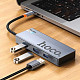 USB-хаб HOCO HB50 Wow 5-in-1 Multi-Function Converter (HDTV+PD+USB 3.0x3) Deep Space Gray