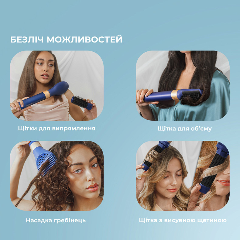 Стайлер CECOTEC Bamba CeramicCare 12in1 AirGlam Blue