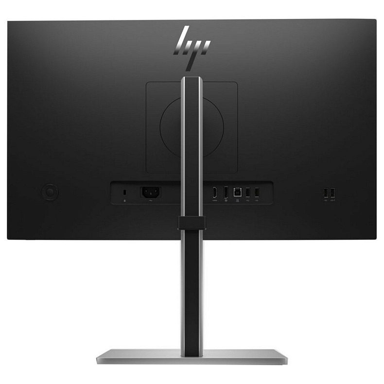 Монітор 23.8" HP E24t G5, IPS, 75Hz, сенсорний, HDMI, DP, USB-hub, HAS, Pivot, чорно-сріблястий