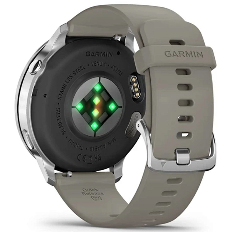 Смарт-часы GARMIN Venu 4 45 mm Silver with Silver Gray Silicone Band (010-03014-01)