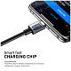 Кабель Luxe Cube USB-Lightning, 3А, 1м, черный (7775557575211)