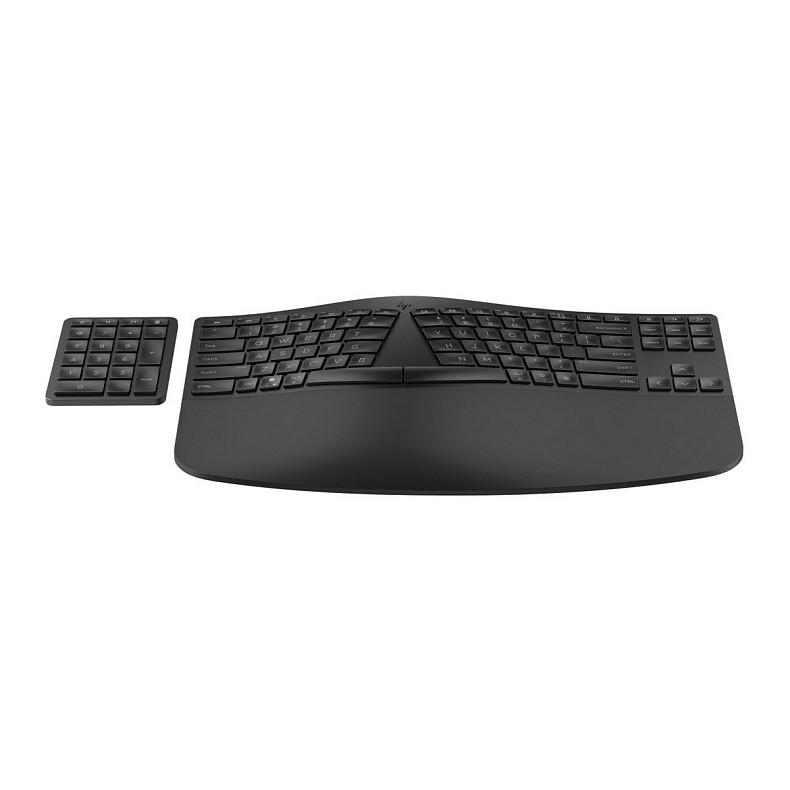 Клавиатура HP 960 BLK Ergonomic split-zone, 112key, BT, EN/UK, черный