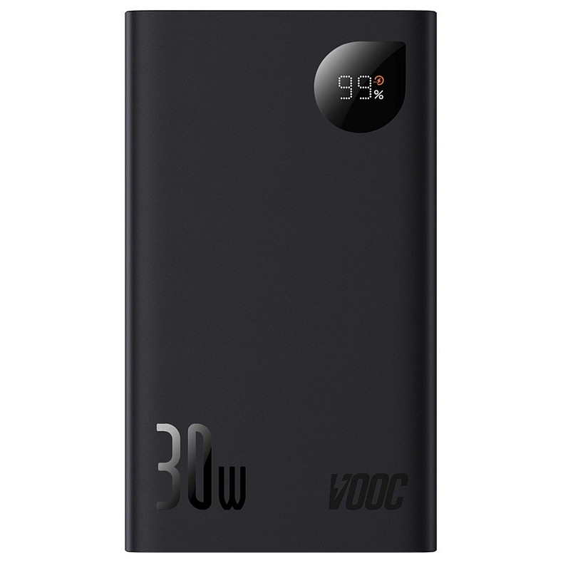 Универсальная мобильная батарея Baseus Adaman2 20000mAh 30W, 2xUSB, 1xType-C PD, QC3.0, SCP, Oppo Super VOOC black
