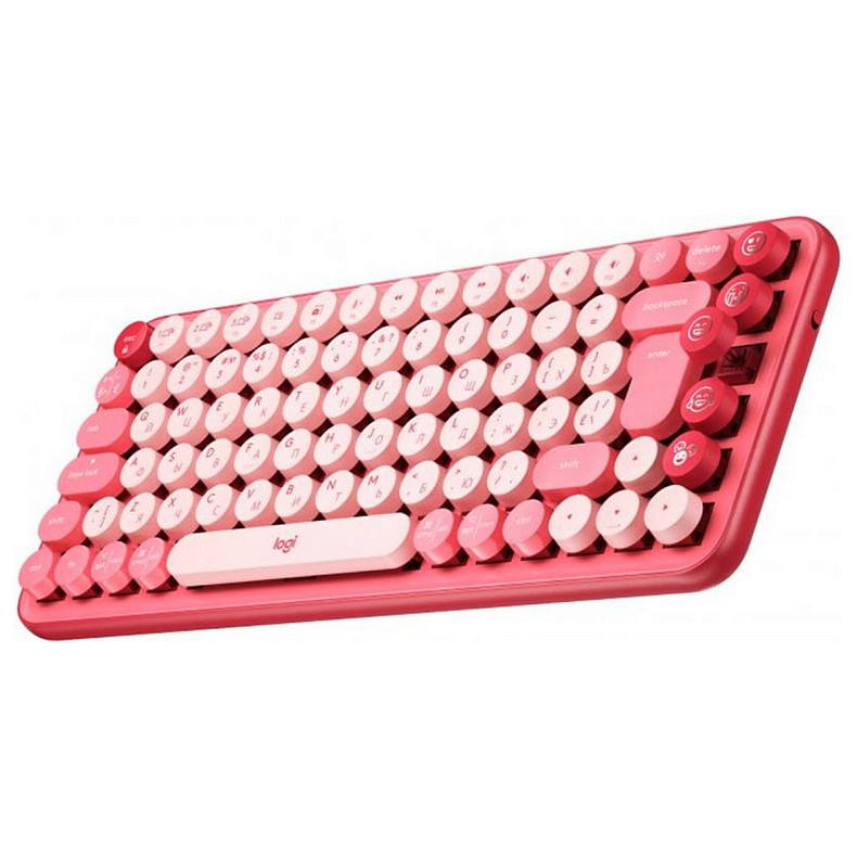 Клавіатура Logitech Pop Wireless Heartbreaker Rose (920-010737)