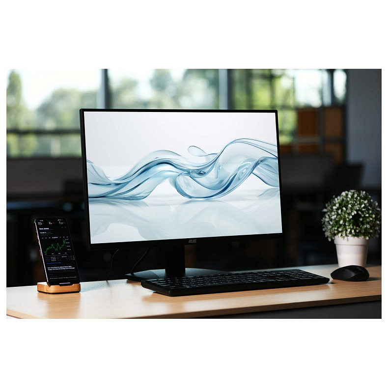 Монітор 2E 23.8" E2424B D-Sub, HDMI, VA, 100Hz, FreeSync