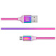 Кабель REAL-EL Premium Rainbow USB-microUSB 1m (EL123500052)