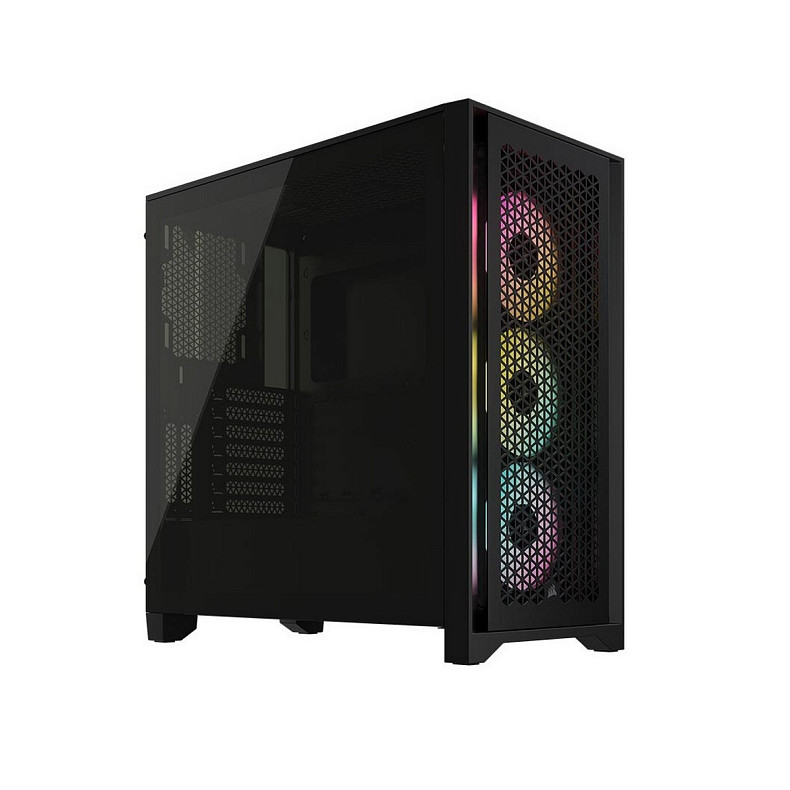 Корпус Corsair iCUE 4000D RGB AirFlow Tempered Glass Black (CC-9011240-WW) без БП