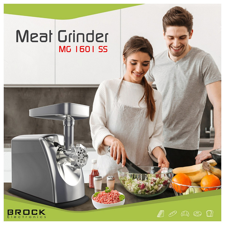 М'ясорубка BROCK  MG 1601 SS