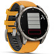 Спортивные часы GARMIN Fenix 8 47mm AMOLED Sapphire Graphite DLC Titanium with Spark Orange Silicone Band
