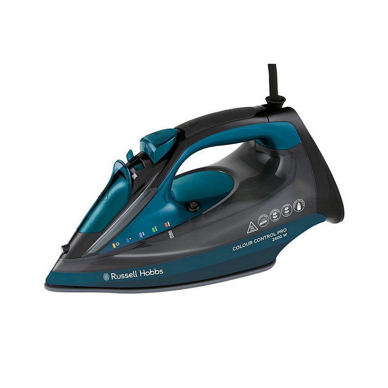 Утюг Russell Hobbs Colour Control Pro, 2400Вт, 380мл, паровой удар -185гр, самоочищение, индик.т