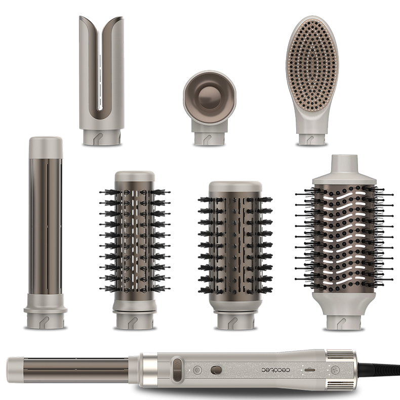 Стайлер CECOTEC Bamba CeramicCare 8in1 AirGlam Gyro Champagne 