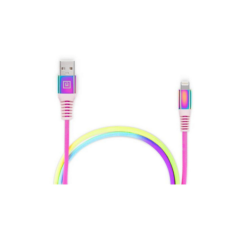 Кабель REAL-EL Rainbow USB-Lightning 1m (EL123500051)