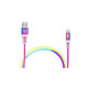 Кабель REAL-EL Rainbow USB-Lightning 1m (EL123500051)