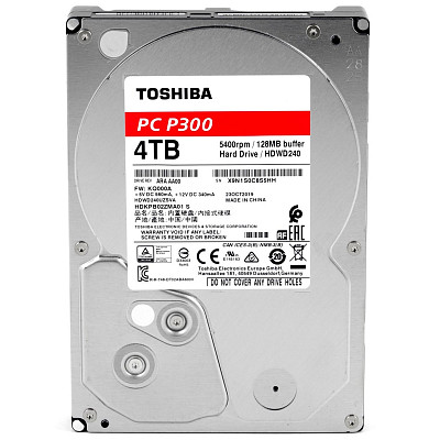 Жесткий диск Toshiba P300 4 TB (HDWD240UZSVA)